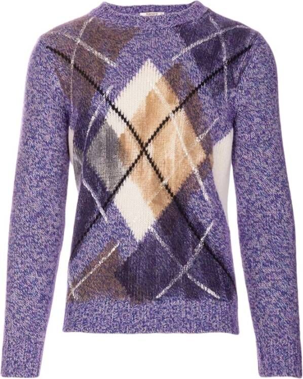 Kangra Stijlvolle Sweater voor Heren Purple Heren