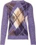 Kangra Stijlvolle Sweater voor Heren Purple Heren - Thumbnail 1