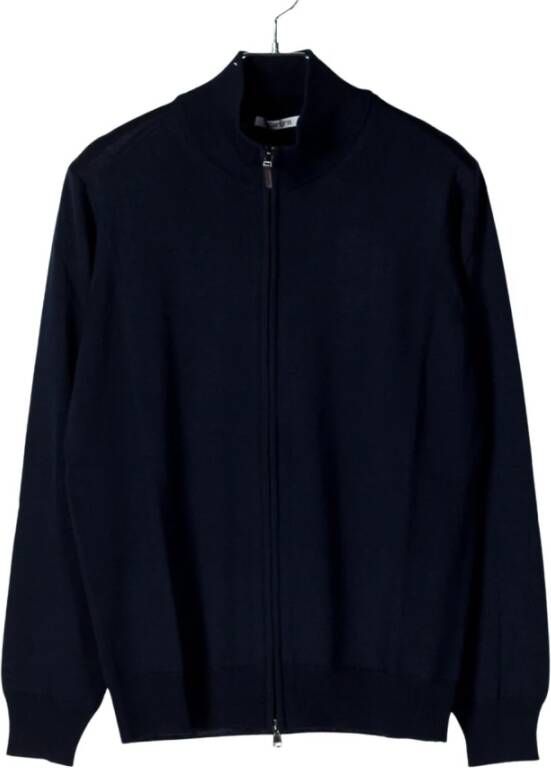Kangra Sweater met rits Blauw Heren