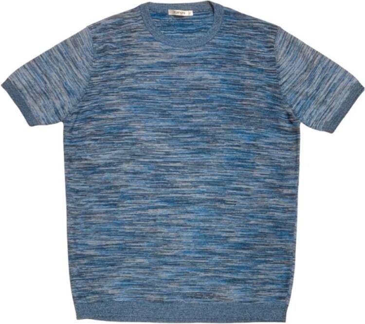 Kangra T-Shirts Blauw Heren