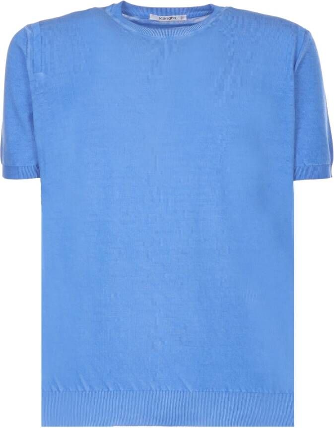 Kangra T-Shirts Blauw Heren
