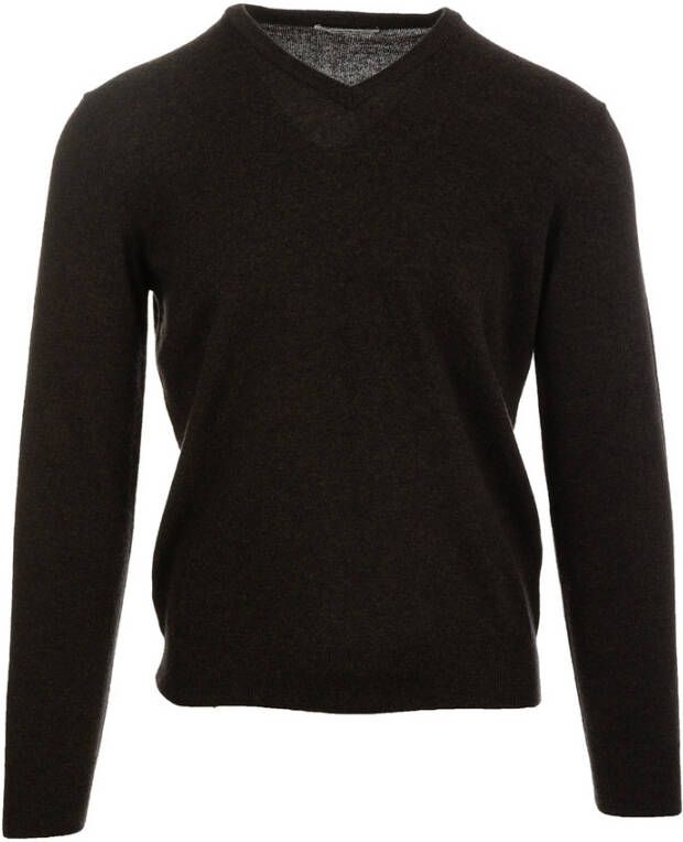 Kangra V-neck Knitwear Zwart Heren