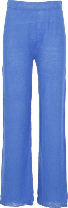 Kangra Wide Trousers Blauw Dames