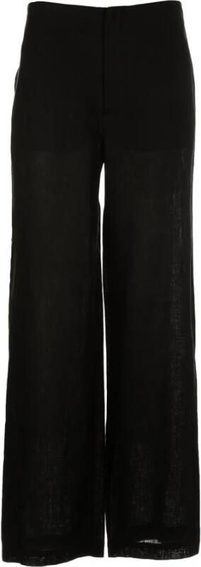 Kangra Wide Trousers Zwart Dames