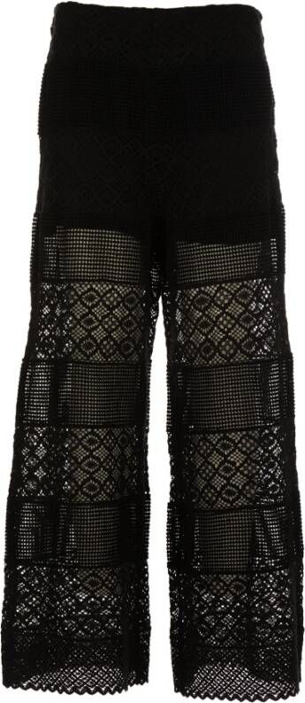 Kangra Wide Trousers Zwart Dames