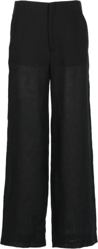 Kangra Wide Trousers Zwart Dames