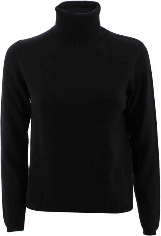 Kangra Zwarte Dolcevita Sweaters Zwart Dames