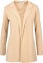 Kaos Blazerjas Beige Dames - Thumbnail 1