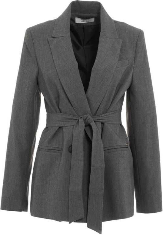 Kaos Grijze Blazer voor Dames Aw23 Grijs Dames