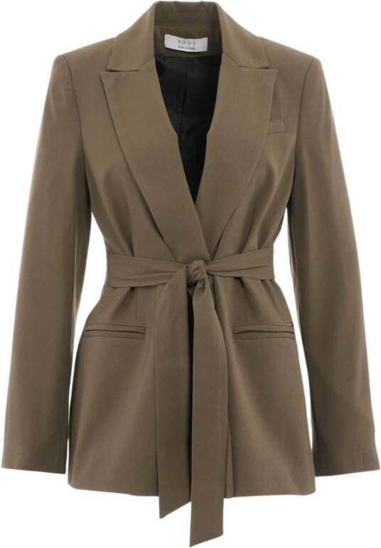 Kaos Groene Blazer voor Dames Groen Dames