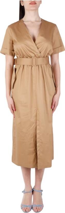Kaos Jurk Beige Dames