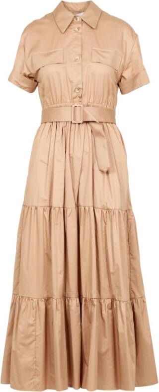 Kaos Maxi Dresses Beige Dames