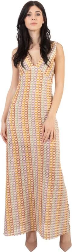 Kaos Maxi Dresses Beige Dames