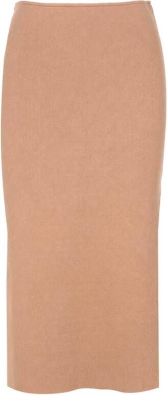 Kaos Midi -rokken Bruin Dames