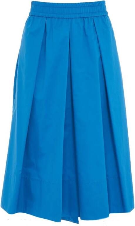 Kaos Midi Skirts Blauw Dames