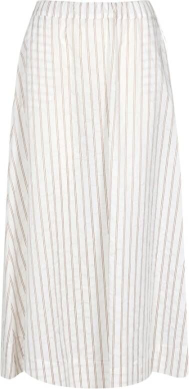 Kaos Midi Skirts White Dames