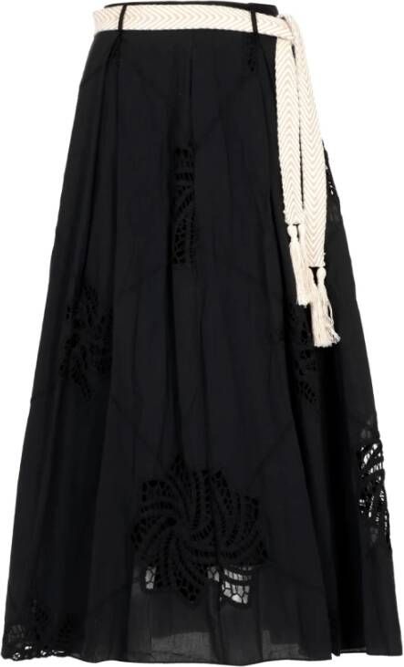Kaos Midi Skirts Zwart Dames