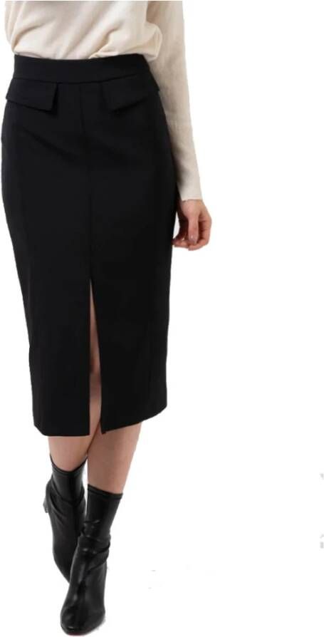 Kaos Midi Skirts Zwart Dames