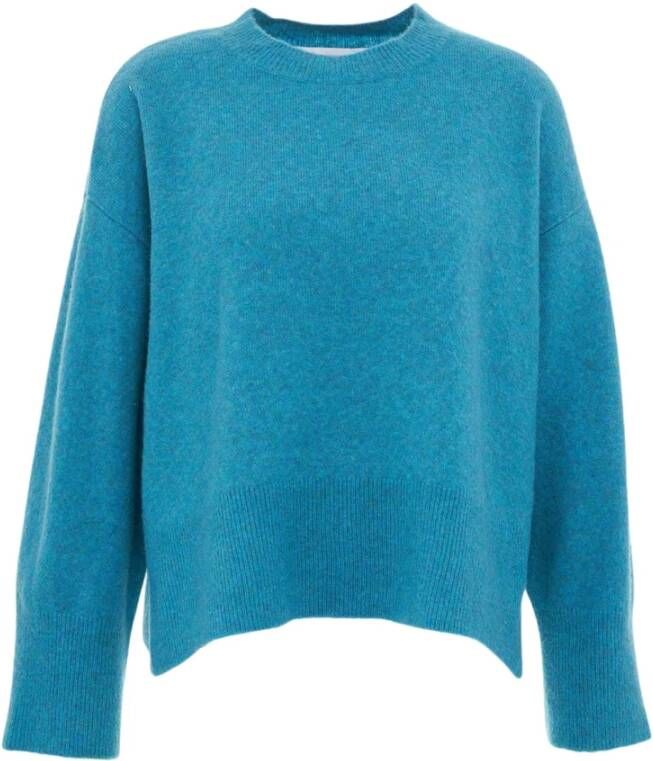 Kaos Ronde hals gekweek Blauw Dames