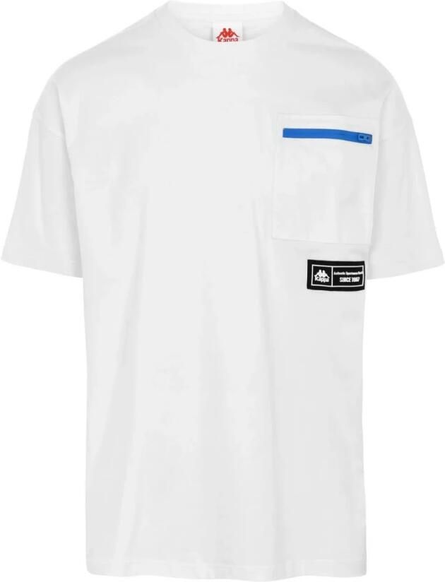 Kappa T-shirt Korte Mouw 381d3uw_authentic_tech_bianco