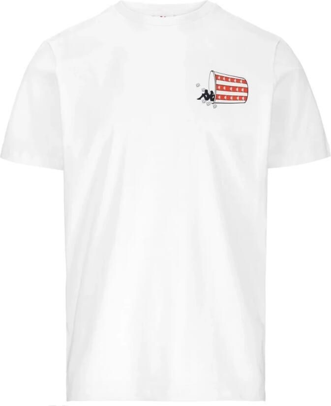 Kappa T-shirt Korte Mouw 381j19w_authentic_brex_bianco