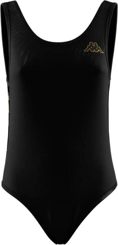 Kappa Zwarte bodysuit voor vrouwen Black Dames