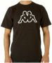 Kappa Zwarte katoenen ronde hals T-shirt Black Heren - Thumbnail 1