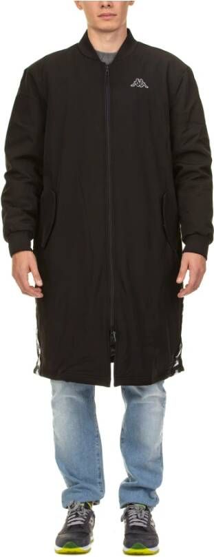 Kappa Zwart Wit Anoy Jack voor Mannen Black Heren
