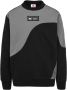 Kappa Comfortabele French Terry Sweater Zwart Heren - Thumbnail 1