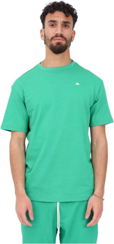 Kappa Katoenen T-shirt Regular Fit Ronde Hals Green Heren