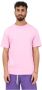 Kappa Katoenen T-shirt met Geborduurd Logo Pink Heren - Thumbnail 1