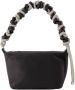 Kara Hobo bags Crystal Phone Cord Hobo Bag Black Leather in zwart - Thumbnail 1