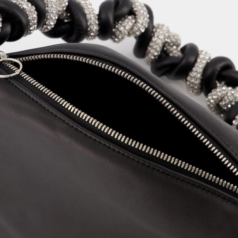 Kara Hobo bags Crystal Phone Cord Hobo Bag Black Leather in zwart - Foto 2