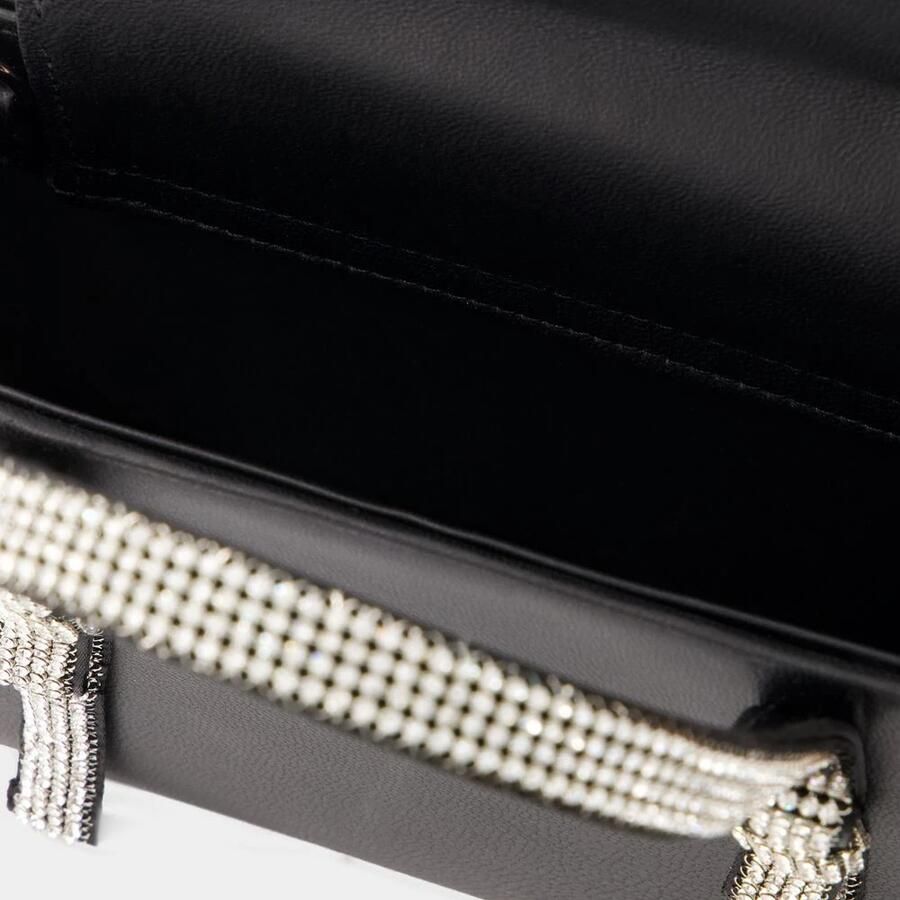 Kara Hobo bags Bow Midi Handbag Leather Black in zwart - Foto 2