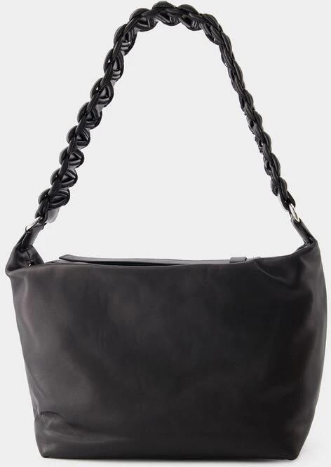 Kara Hobo bags Hobo Lattice Xl Bag Leather Black in zwart - Foto 3