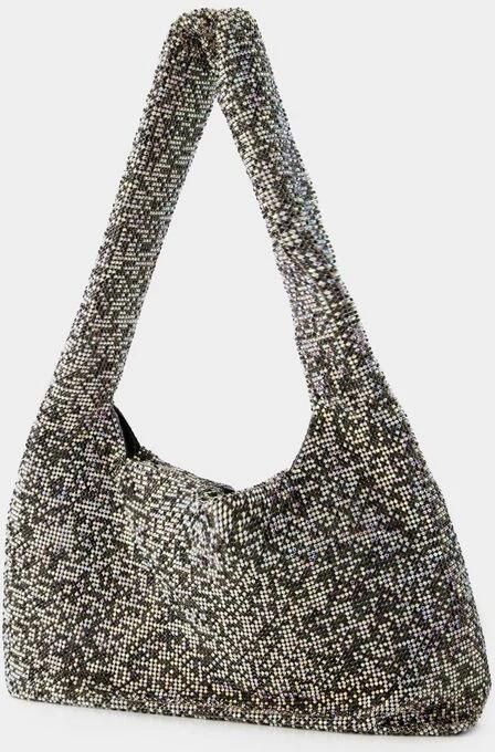 Kara Hobo bags Crystal Mesh Armpit Bag Polyester Black Pixel in zwart - Foto 4