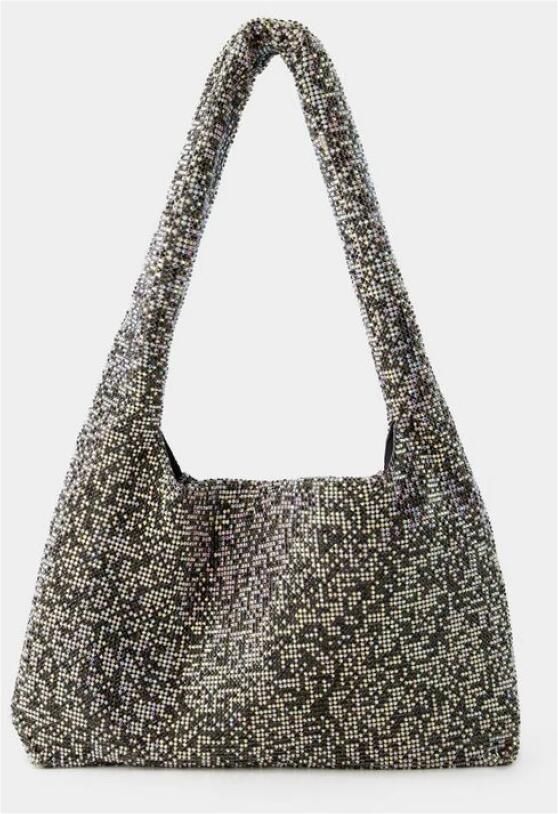 Kara Hobo bags Crystal Mesh Armpit Bag Polyester Black Pixel in zwart - Foto 3