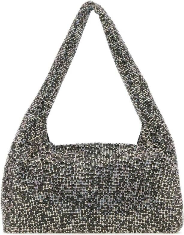 Kara Zwarte strass handtas 28cm x 15cm Zwart Dames