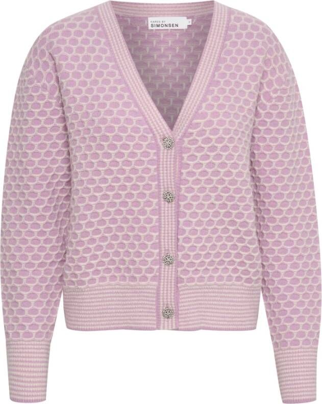Karen by Simonsen Cardigans Roze Dames