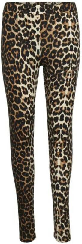 Karen by Simonsen Gedrukte Stretch Leggings Brown Dames