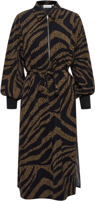 Karen by Simonsen Maxi -jurken Bruin Dames