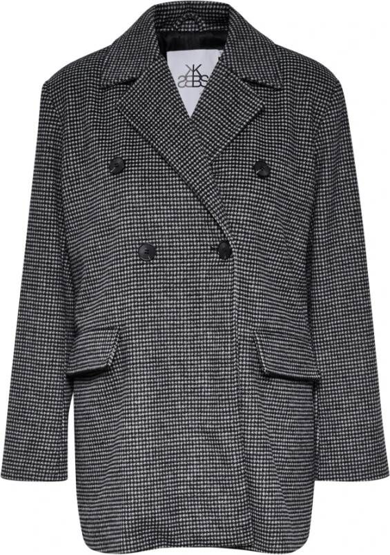 Karen by Simonsen Meteorite Blazer Jas met Lange Mouwen en Klassieke Kraag Grijs Dames