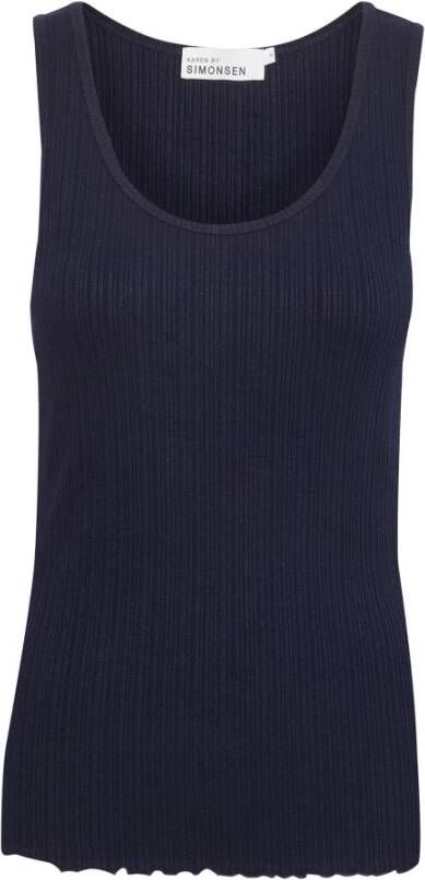 Karen by Simonsen Nachtelijke Hemel Tank Top Black Dames