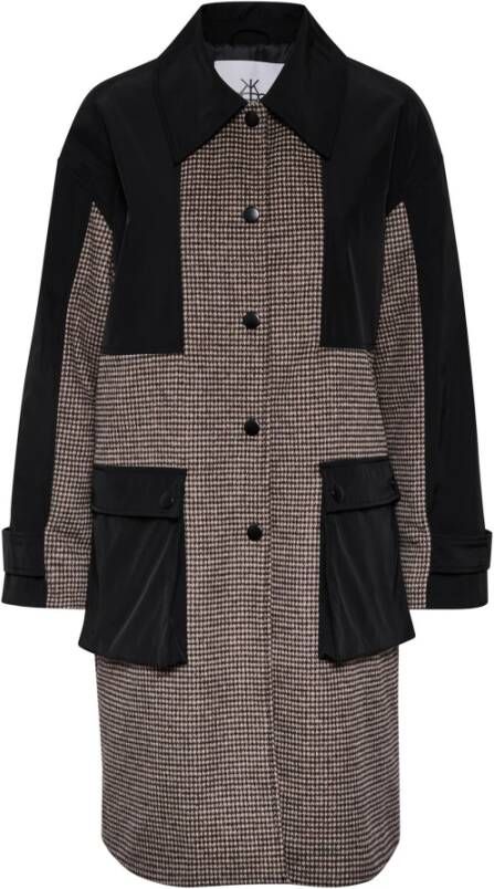 Karen by Simonsen Single-Breasted Coats Bruin Dames