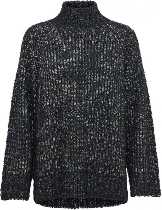 Karen by Simonsen Zachte Coltrui met Ruime Pasvorm Zwart Dames