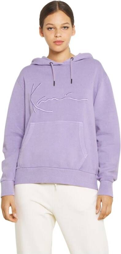 Karl Kani Hoodie Signature Purple Heren