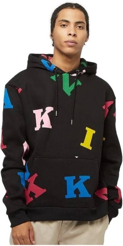 Karl Kani Retro Logo Hoodie Zwart Multi Black Heren
