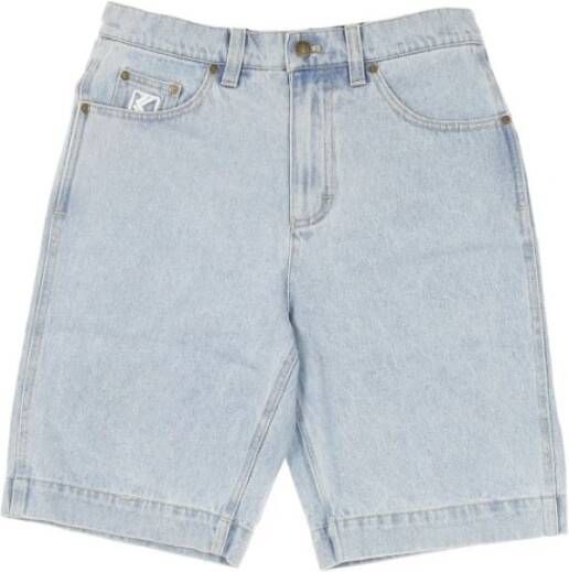 Karl Kani Jeans en spoeldenims shorts Blauw Heren