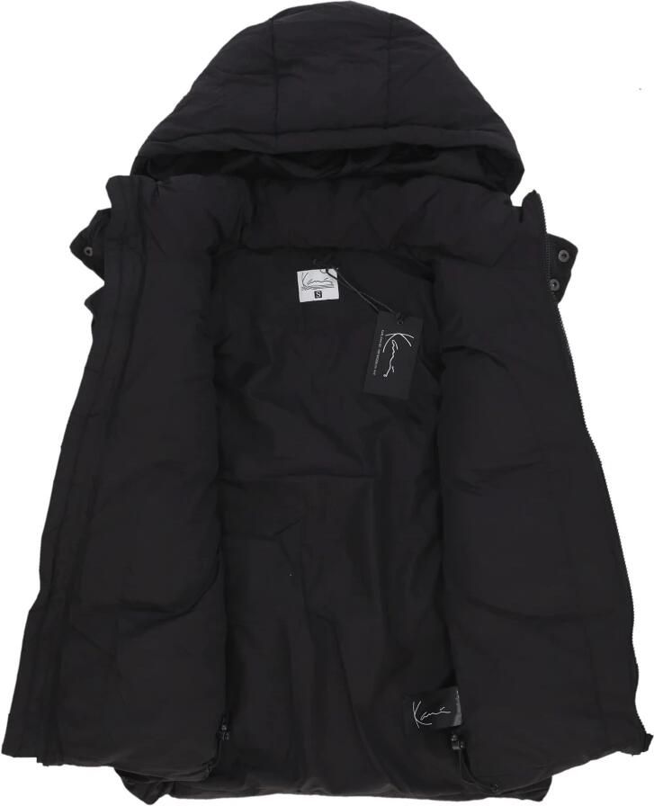 Karl Kani Handtekening Puffer Vest met Verstelbare Capuchon Black Heren