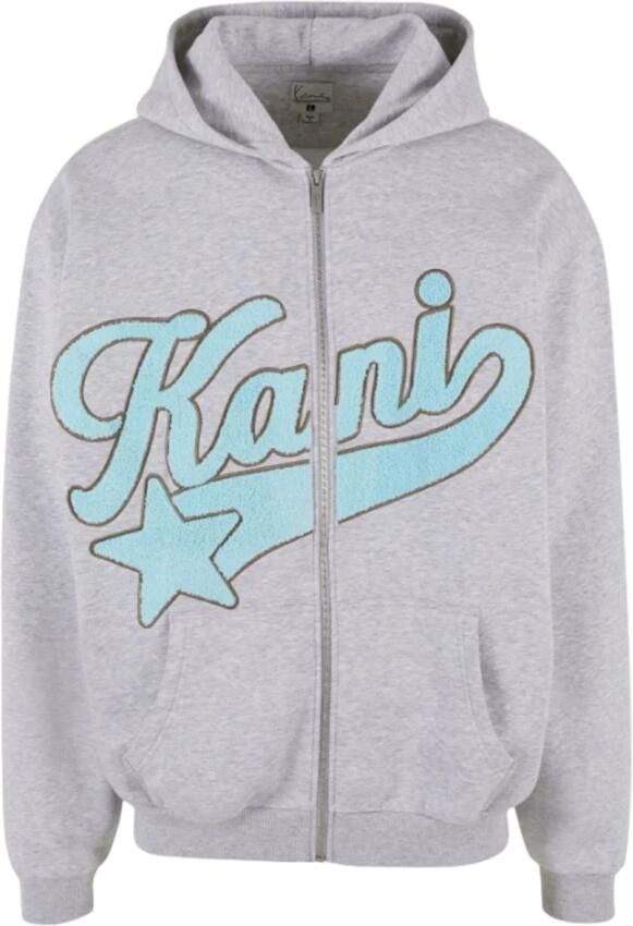 Karl Kani Ster Logo Katoenen Sweatshirt Herfst Winter 2024 Gray Heren